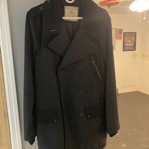 Marc Ecko Cut Sew Young Men's Black Peacoat Size Medium NWT